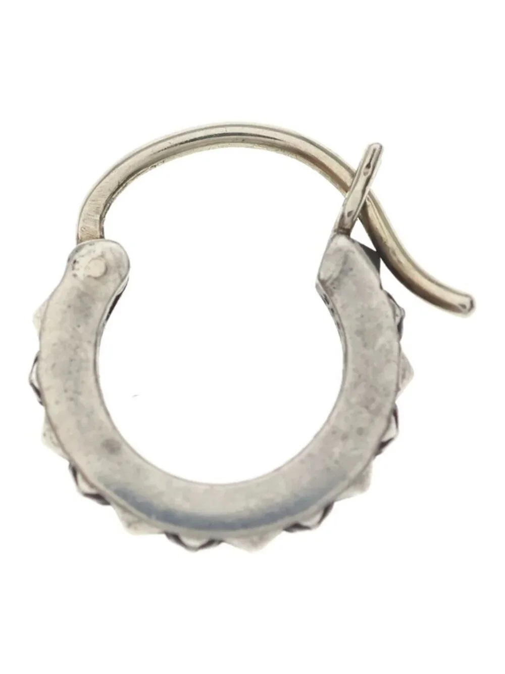 Chrome Hearts Tiny Tfp Hoop True Punk Earrings Silver